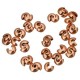 Metal Crimp bead cover 5x4.5mm Rosegold